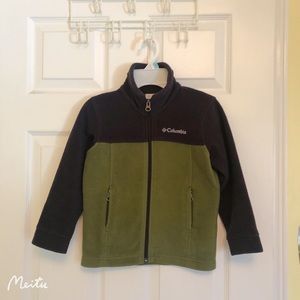 Columbia Boys Fleece Jacket 4-5 Years Green Black